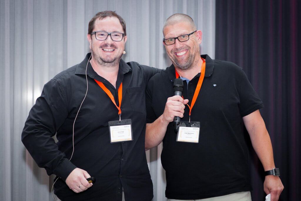 Armin Rogl, Managing Partner MediaBrothers, und Peter Rosenkranz, Founder von media4more, referierten bei der Fachkonferenz JETZT Audio über „Podcast-Marketing: gestern – heute – morgen“.