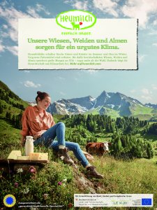 Der Tenor der neuen Kampagne der ARGE Heumilch: Heuwirtschaft trägt entscheidend zum Schutz des Klimas bei – ein Umstand, der auch durch eine Studie der Universität für Bodenkultur in Wien belegt wird.