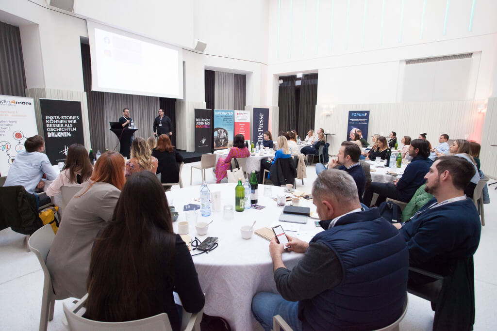 Die vier Workshops am Training Day der JETZT Social Media am 25. April 2023 in Wien wurden von 45 Teilnehmern aus werbetreibenden Unternehmen und Agenturen besucht. Das Motto des Training Day bei JETZT Konferenzen lautet immer: Köpfe zusammenstecken und Mitmachen!