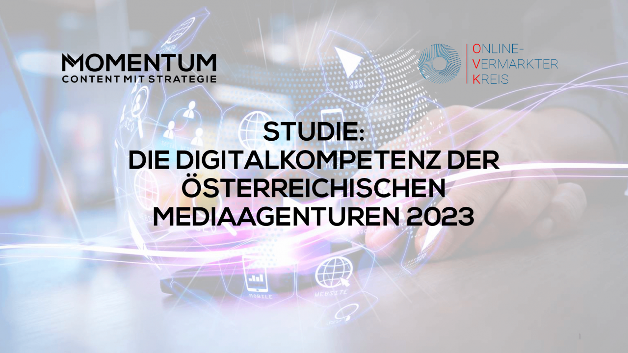 Die vom Online Vermarkterkreis (OVK) im iab austria initiierte Studie „Die Digitalkompetenz der österreichischen Mediaagenturen“ soll für Transparenz am Markt sorgen und die Professionalisierung der gesamten Branche weiter vorantreiben.
